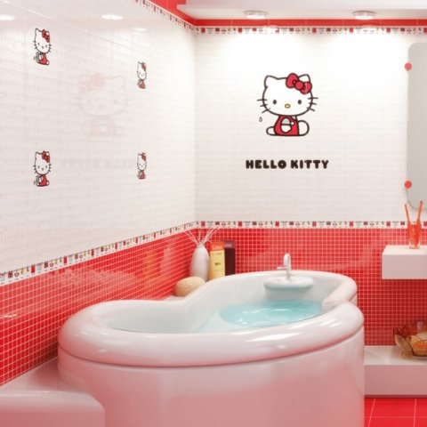 Carrelage pop art Hello Kitty