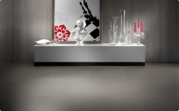 Carrelage contemporain rectangulaire coloris sombre