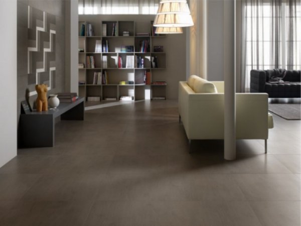 Carrelage contemporain rectangulaire coloris sombre
