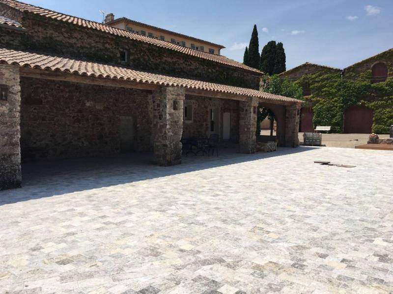 Travertin gris pour terrasse Toulon