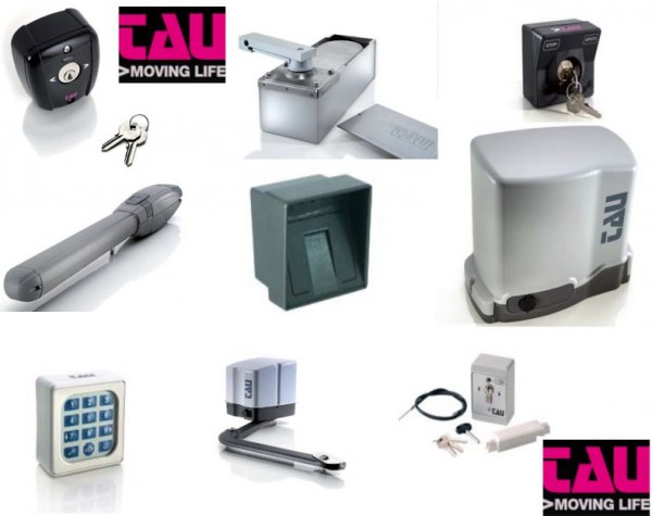 Kit accessoires pour portail coulissant jusqu’à 500 Kg Tau